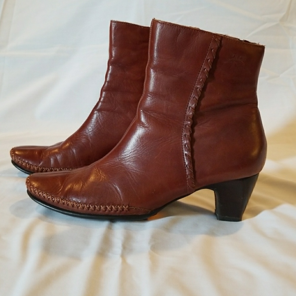 Women's PIKOLINOS LEATHER ANKLE BOOTS naturalmente